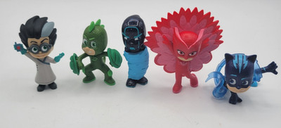 PJ Masks Figure Lot of 5 Romeo Owlette Catboy Gekko Wrapped Night Ninja