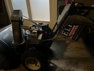 #ad Craftsman 9.0 28 Two Stage Gas Snow Blower 28quot; Electric Start Steel Black $150.00