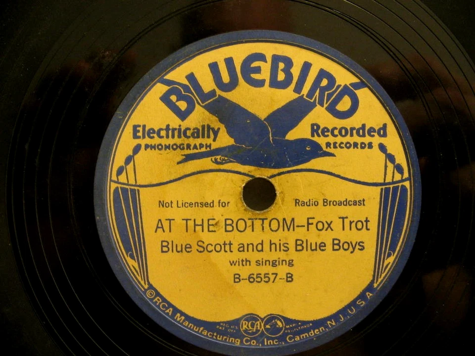Blue Scott And His Blue Boys-You Can't Lose/At The Bottom-Rare Bluebird 78 Blues - Image 2 of 3