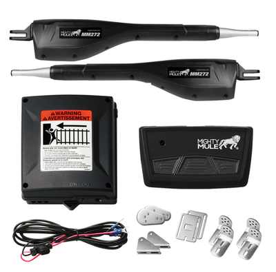 #ad Mighty Mule MM272 Dual Swing Automatic Gate Opener Kit 12ft 300lb Solar Ready $459.99