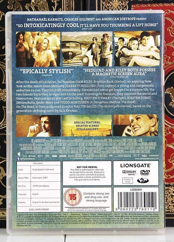 ON THE ROAD Kristen Stewart OOP -- DVD🌟REGION 2 UK🌟 I SHIP BOXED - Image 2 of 2