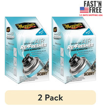 2 Pack Meguiars Whole Car Air Re-fresher Eliminator Mist New Car Scent 2 Oz