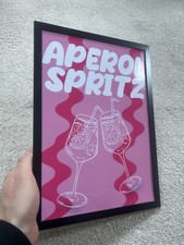 Aperol Spritz A4 Framed Print Poster With Frame