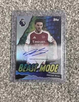 Declan Rice Beast Mode Autograph Topps Premier League 2025-26 Arsenal