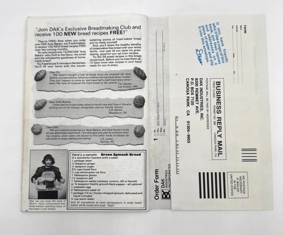 Loafing It 58 Easy to Make Bread Recipes DAK 1991 PB - Image 4 of 4