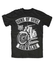 Simson Sons of Suhl Schwalbe T-Shirt DDR OSTKULT Moped IFA VEB Minol