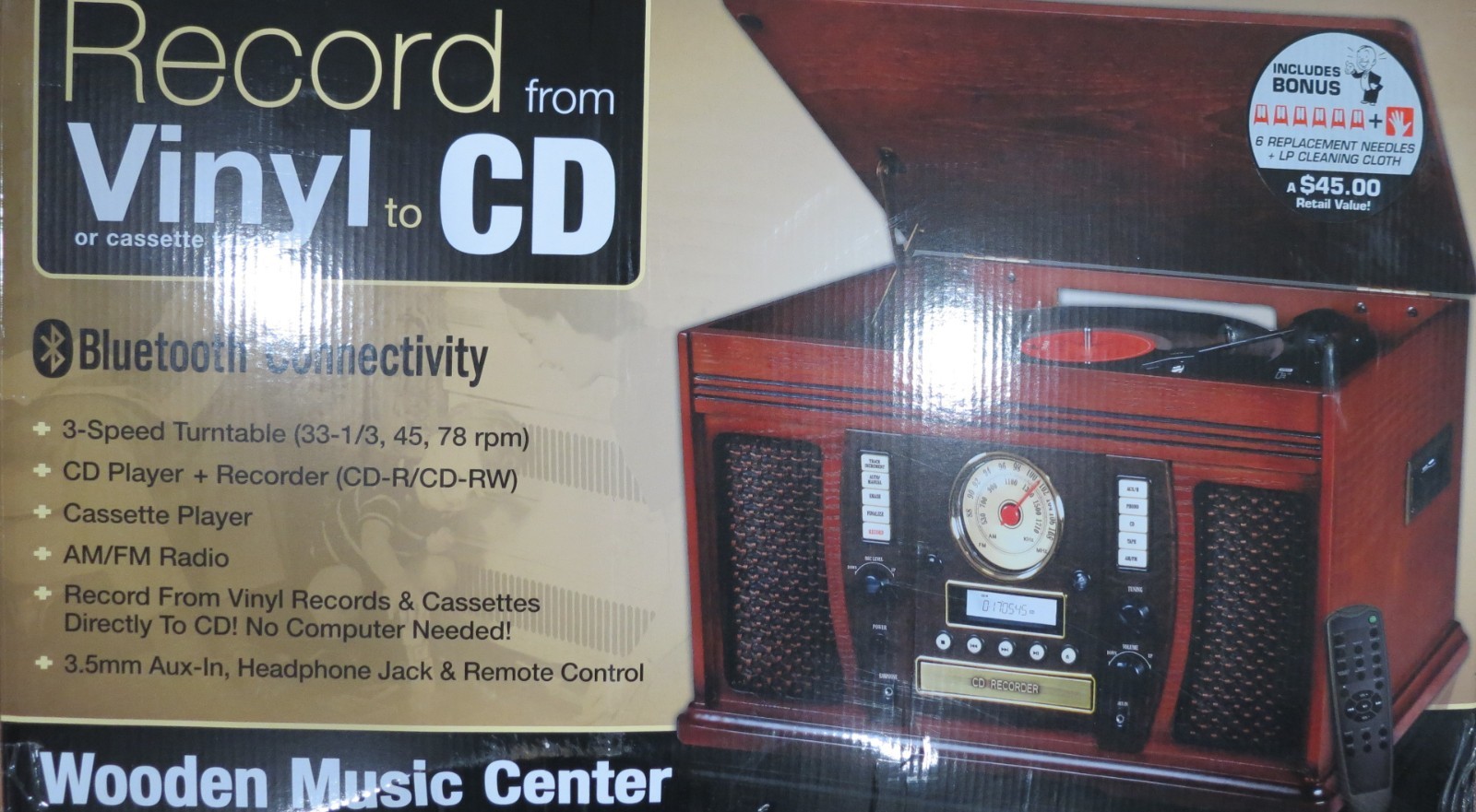 Record Player INNOVATIVE TECHNOLOGY ITVS-750B NEW