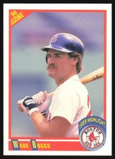 1990 Score 1989 Highlight Wade Boggs #704 Boston Red Sox