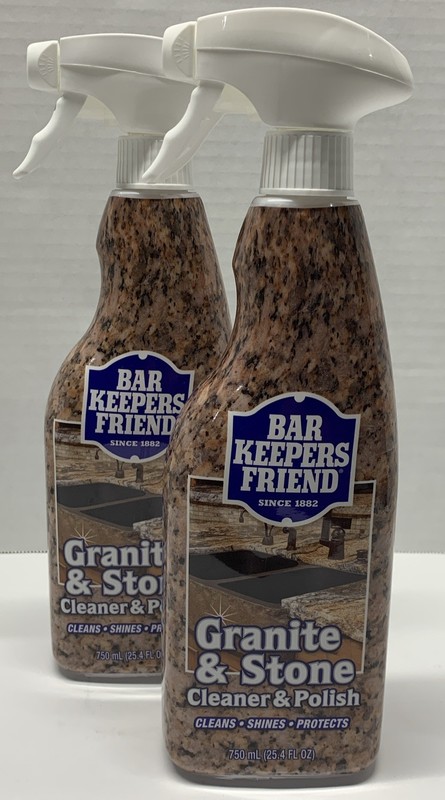 Bar Keepers Friend Granite and Stone Cleaner and Polish Protector 25.4 fl oz (2)