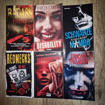 Redrum Bücher Sammlung Horror Thriller 6 Stück Simone Trojahn Wutrauschen U.a.