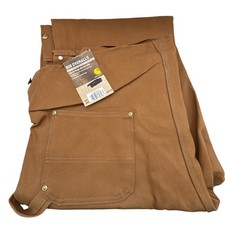 Carhartt Mens Bib Overalls R37 BRN 40x30 Double Front NOS NWT