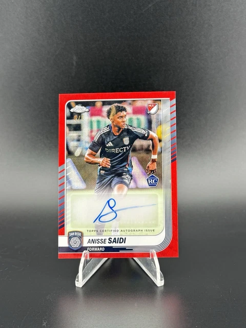 Anisse Saidi Rookie Auto RC Red Wave  /5 2025 Topps MLS Chrome San Diego FC