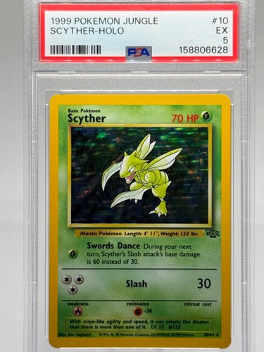 Scyther (Unlimited) graded PSA 5 for sale on eBay
