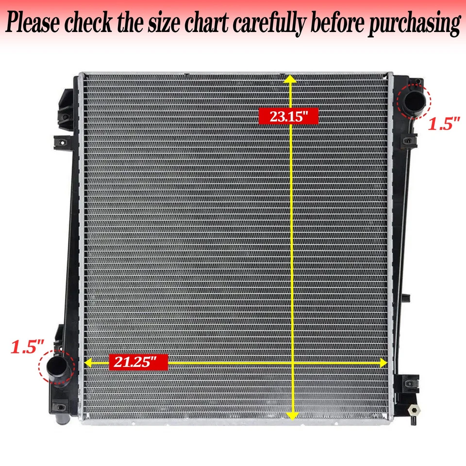 Radiator For 2002-2005 Mercury Mountaineer Ford Explorer 4.0L 4.6L V8 2342 - Image 2 of 4
