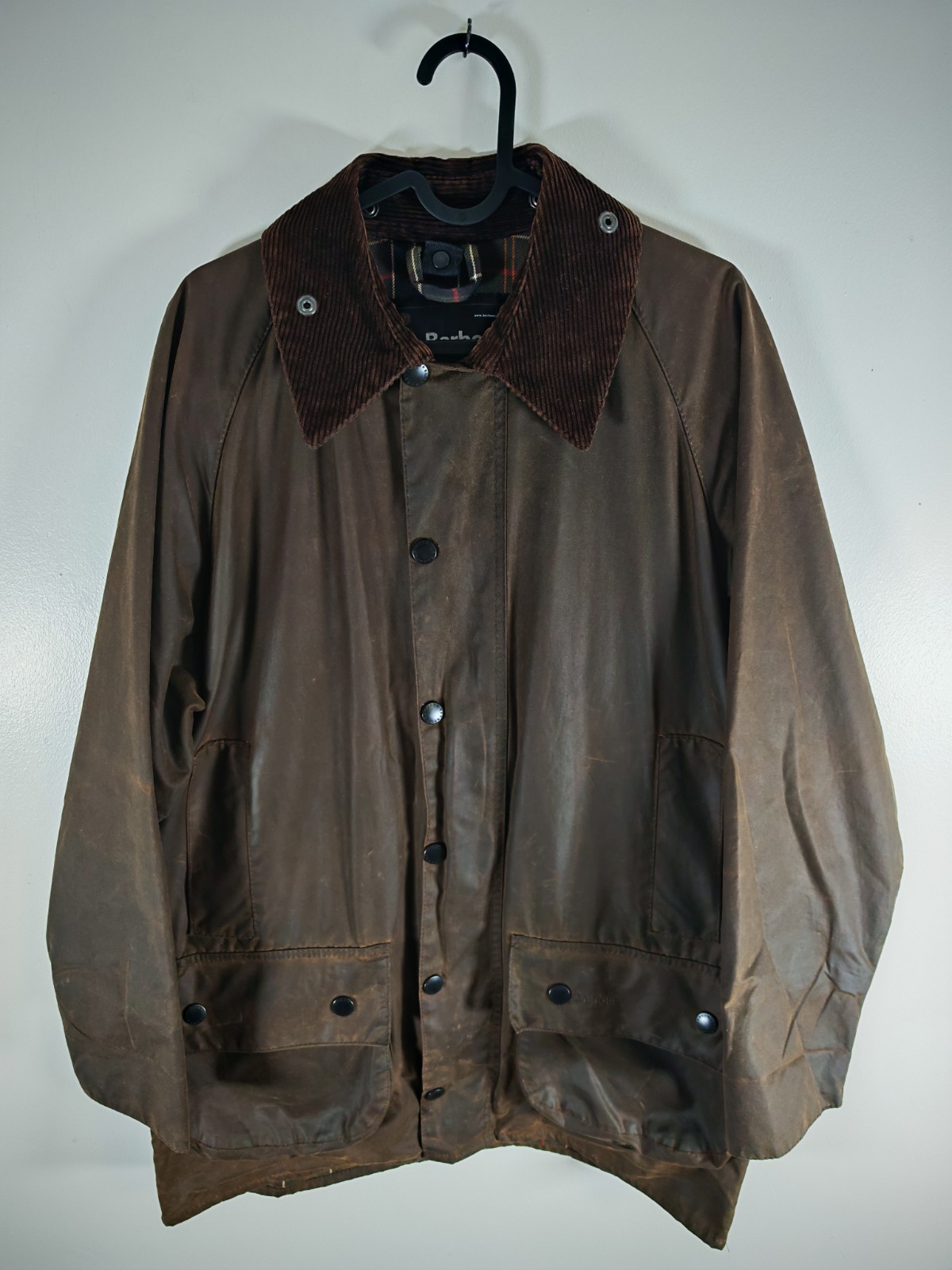 Barbour Classic Beaufort Waxed Jacket Mens C38 Medium Olive Hunting Coat