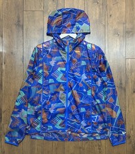 Nike retro style running jacket women  s small light windbreaker packable C38