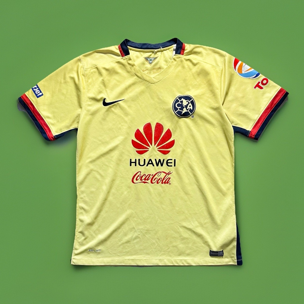 Nike Dri-Fit 2015 Huawei Banamex Soccer Jersey Size Large