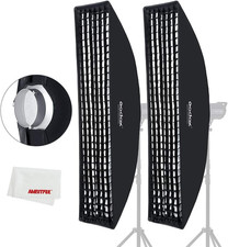 Beehive Honeycomb Softbox Grid Strip for Studio Flash - 2 Pack, Bowens Mount