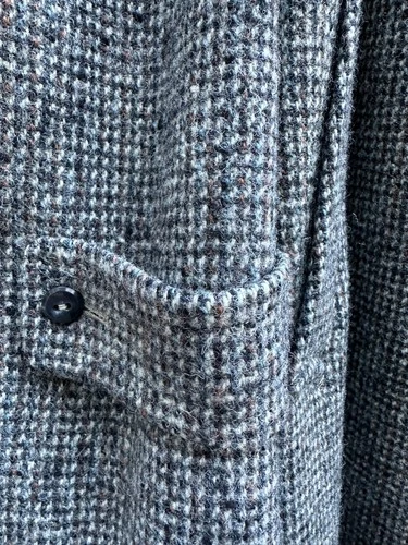 Vintage Men's Harris Tweed Overcoat. L/XL image 10