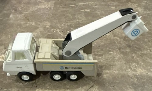 Vintage 1970s Tonka Bucket Truck Pressed Steel Plastic Bell System