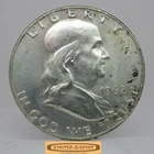 1962-D Franklin Half Dollar, 90% Silver, High Grade - #C59699NQ