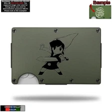 Link Zelda Laser Engraved Onto An Metal Wallet