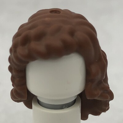LEGO 35620 Reddish Brown Mini Doll, Hair Friends Long Wavy W/ Side French Braid