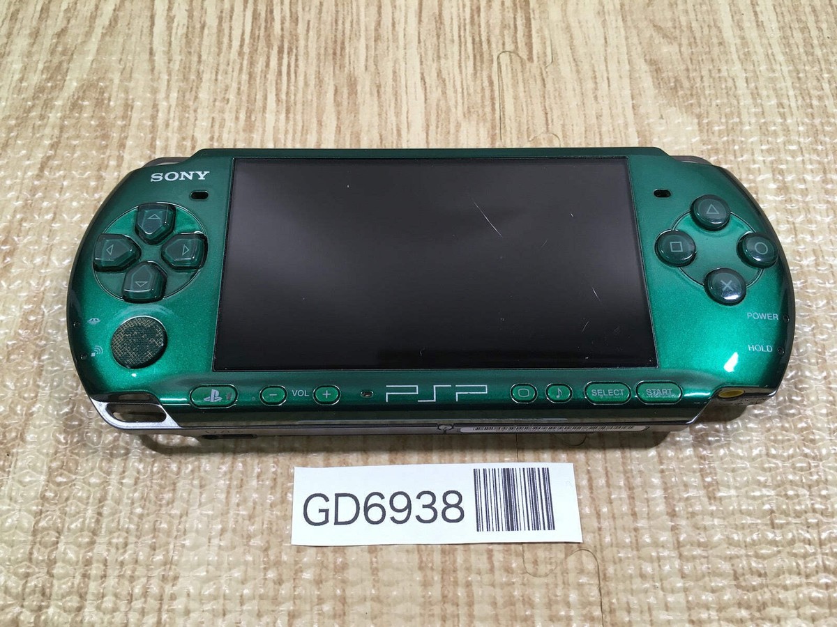 PSP3000 グリーン GD6938 Not Working PSP-3000 SPIRITED GREEN SONY PSP Console