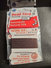 Silk Cord Griffin Beading Stringing Thread Brown No. 6 0.70mm