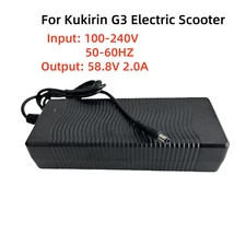 Original 58.8V 2.0A Lithium Charger For Kugoo Kukirin G3 Electric Scooter Parts