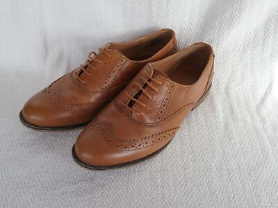 New Look Brown Leather? Oxford Shoes UK Size Made in India