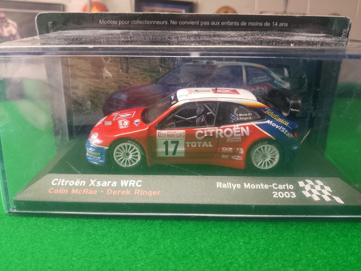 Modèle Réduit Citroën Xsara WRC Rallye Monte-Carlo 2003 - Pilote C. McRae, échelle 1:43, Neuf