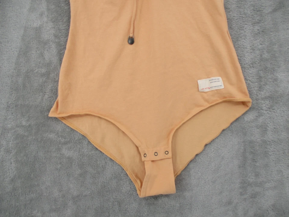 Body Odd Molly 1 EE. UU. Pequeño Corbata con Cordones Tejido Elastizado Bodycon Informal Logo Melocotón Foto 4 de 4