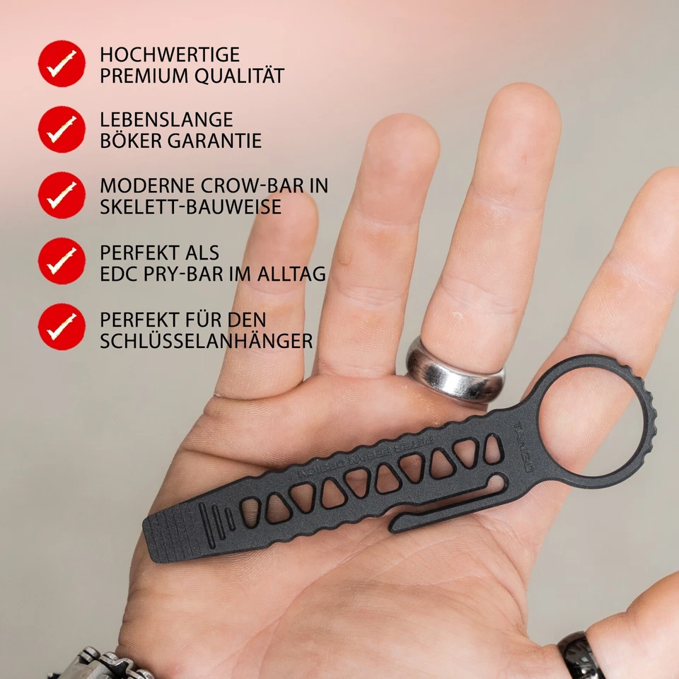 BÖKER PLUS® Tango Bar Mini Multitool Prybar Werkzeug Hebel Stemmeisen - 09BO902  - Bild 2 von 4