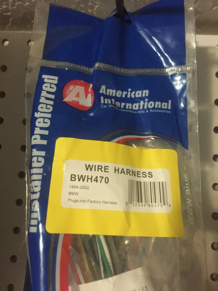 100% OEM AMERICAN INTERNATIONAL WIRING HARNESS PLUG FOR AFTERMARKET RADIO BWH470 - Image 4 of 4