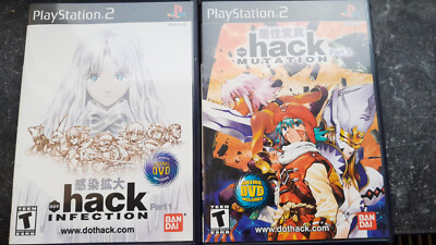 Dot Hack Infection + Mutation Games Set für Playstation 2 NTSC U/C -Neuwertig-