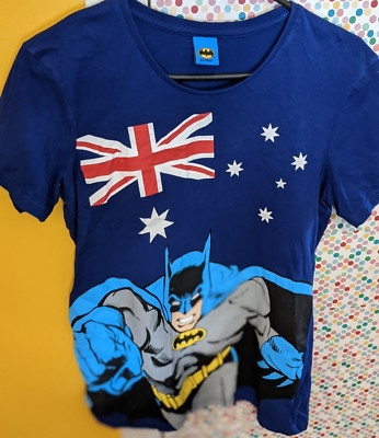 Aussie Batman Australia flag T-shirt size small mens Superhero | eBay ...