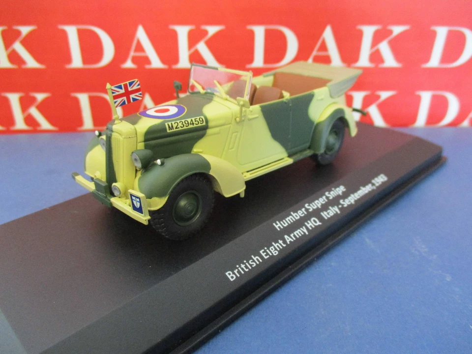 Die cast 1/43 Modellino Auto Humber Super Snipe British 8th Army HQ Italy 1943 - Immagine 2 di 4