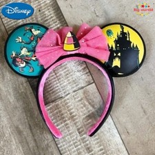 Disney Parks Vacation Club DVC Happy Halloween Minnie Mouse Ears Bow Headband