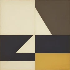 Medium Abstract Painting 2x2 ft. Post-Modernism Geometric Demrin OOAK NEW