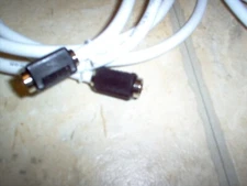 Coaxial Wire, easy twist ends, 6 feet long, white color, new