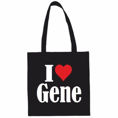 Tasche Beutel Baumwolltasche I Love Gene Geschenk Geburtstag Valentinstag Weihna