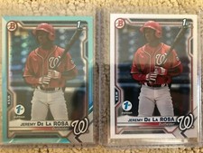 2021 BOWMAN 1ST EDITION Jeremy De La Rosa RC LOT-4 (2)!!