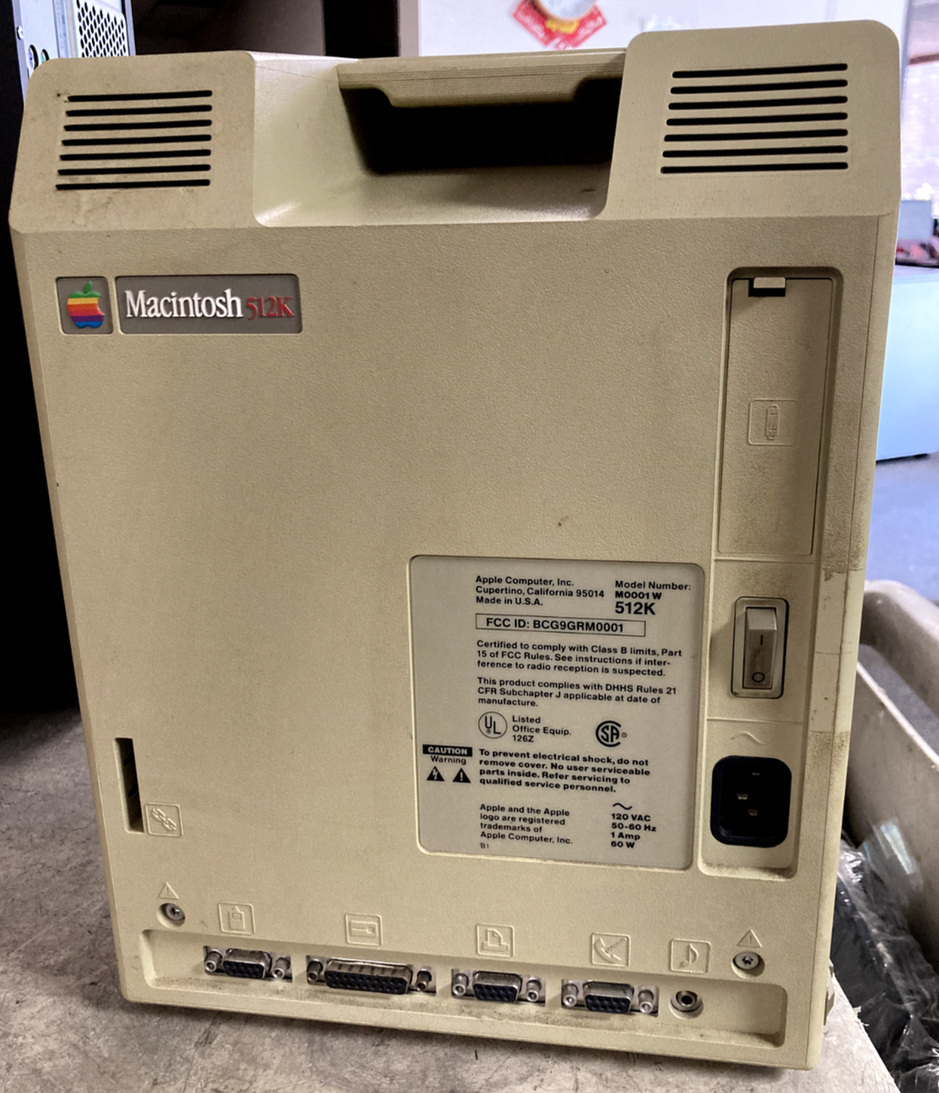 Apple Macintosh 512K Model: M0001 W 512K. Unit Only | eBay