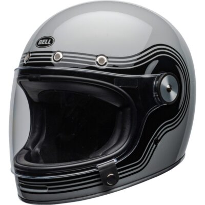 Bell Bullitt DLX Full-Face Motorcycle Helmet Flow Gloss Grey UK