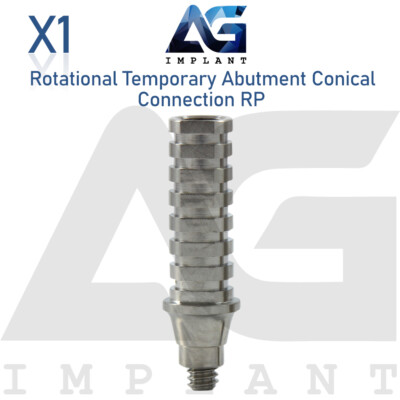Titanium Temporary Dental Prosthetic Non Hex RP Conical Connection Dentistry