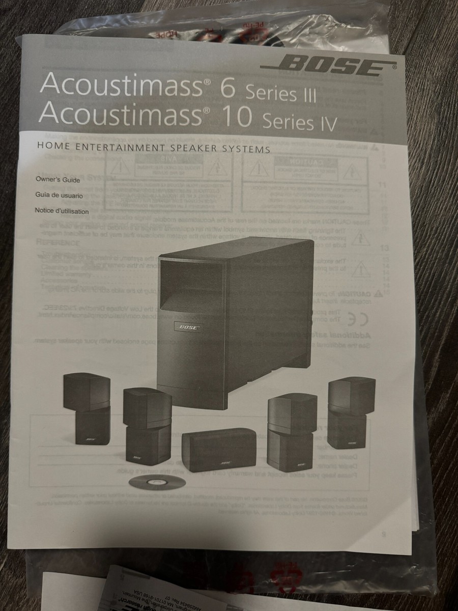 Bose Acoustimass 6 series iii / Acoustimass 10 | eBay