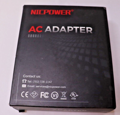 NICPOWER AC Adapter 45W NP00031 INPUT-100-240V 1.2A 50-60 Hz OutPut 3A 20V 2.25A