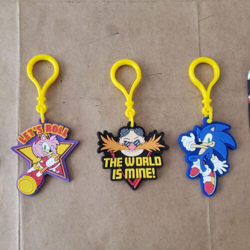 SONIC The HEDGEHOG FIG Super CLIP CHARMS Mini Walker LANYARD Disc Launcher LOT - Picture 3 of 24