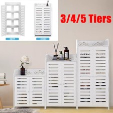 Schuhregal Schuhablage Schuhständer Schuhschrank Flurkommode 4/5/6 Ebenen Weiß